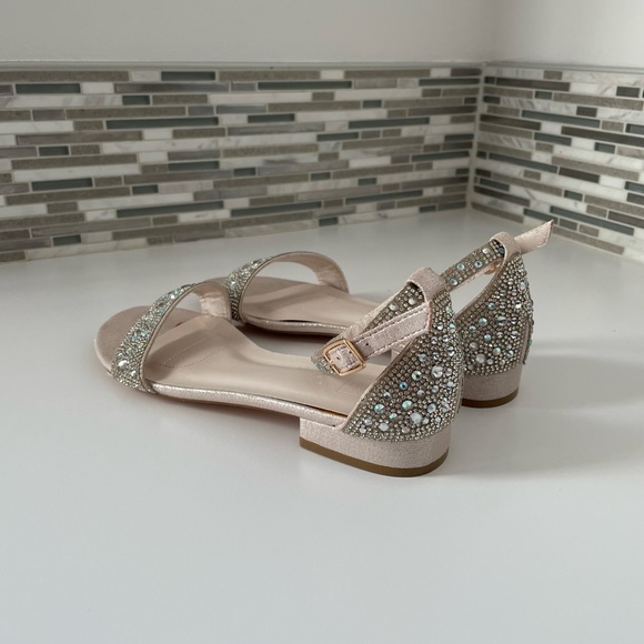Crystal Encrusted Flat Sandal - Picture 2 of 3